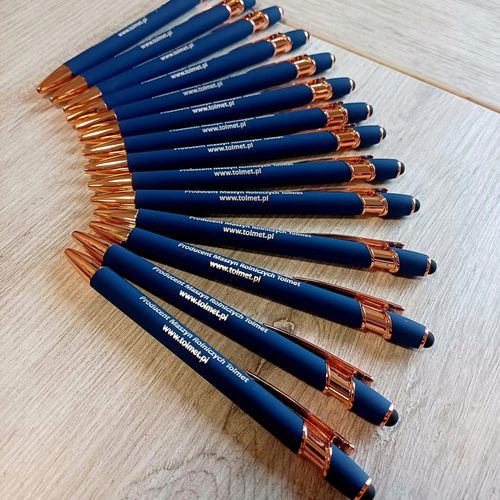 DŁUGOPISY Z GRAWEREM bambusowe reklamowe 200 szt twoje LOGO dane napis na Arena.pl