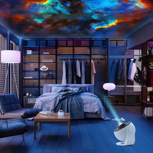 Projektor LED Lampka Nocna Planetarium Rzutnik Gwiazd Niebo Kosmos Galaxy na Arena.pl