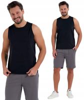 PODKOSZULKA KOSZULKA MĘSKA GŁADKA CZARNA 100 % BAWEŁNA KLASYCZNA MORAJ - XL