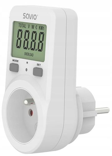 Watomierz Licznik Poboru Kosztu Energii Zużycia Prądu Mocy do Gniazdka kWh na Arena.pl