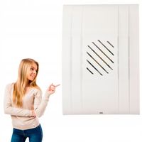 Dzwonek do Drzwi Zamel TRES 230V Biały Regulacja Głośności przewodowy