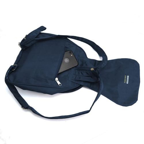 mały plecak z mikrofibry sanchez casual - granatowy na Arena.pl