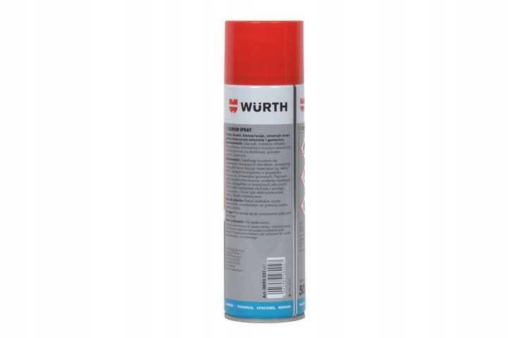 Silikon w sprayu Würth 500 ml zdjęcie 5