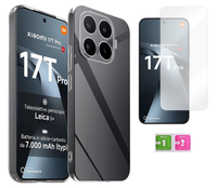 Etui silikonowe do XIAOMI 17T PRO 5G pokrowiec case 2mm + szkło na ekran