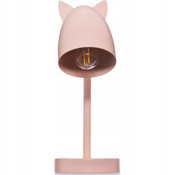 Lampka biurkowa różowa dla dziecka ozdobna metal zdjęcie 4