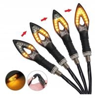 Kierunkowskazy Motocyklowe LED DYNAMICZNE, PŁYWAJĄCE, Uniwersalne