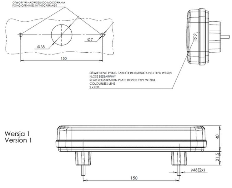 Lampa LED tylna 5 funkcji 12V-24V L/P 1124 DD zdjęcie 9