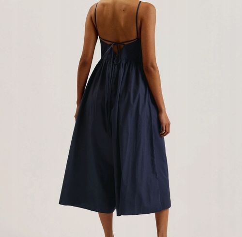 EZE Squared Neck Strappy Cross Over Jumpsuit r42 UK 14 na Arena.pl