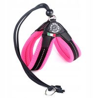 SZELKI dużego kota 43-53cm Maine Coon TRE PONTI różowe MIĘKKIE oddychające