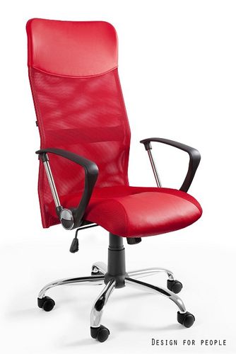 FOTEL OBROTOWY MODEL VIPER KOLOR CZERWONY na Arena.pl