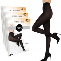 Ciepłe Rajstopy Matowe Gatta Rosalia 40 Den Mikrofibra Wysoka Jakość 3-PAK