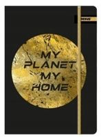 TECZKA Z GUMKĄ A4 PŁÓTNO GOLD A'10 2236