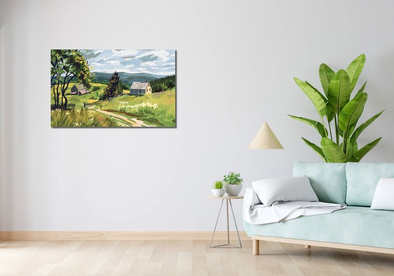 Obraz 100x60cm Bujna Wieś zdjęcie 2