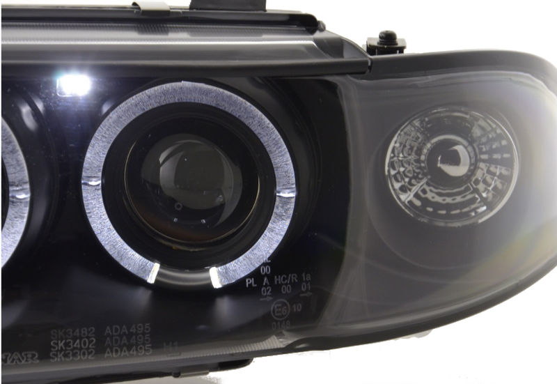 LAMPY REFLEKTORY DO AUDI A4 OD 1994 DO 1998. Roku SOCZEWKI RINGI LED zdjęcie 4