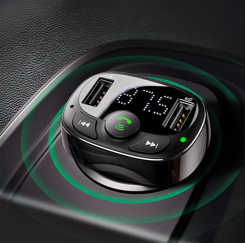 BASEUS TRANSMITER FM BLUETOOTH ŁADOWARKA SAMOCHODOWA MP3 2x USB SD/ TF 3.4A na Arena.pl