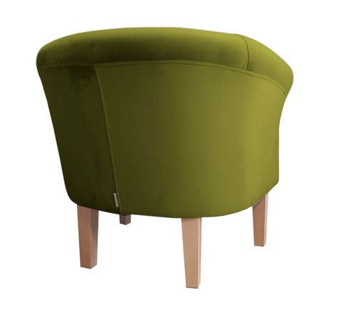 Fotel Milo nogi 20cm buk zielona oliwka BL75 na Arena.pl