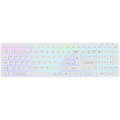canyon klawiatura hkb-w11 uk/us rgb dwa tryby bezprzewodowa biała