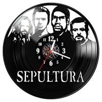 Zegar ścienny z płyty winylowej Sepultura 995.14