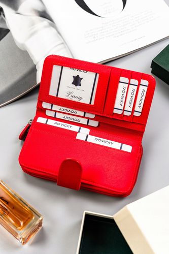 duży, wygodny portfel damski ze skóry ekologicznej - 4u cavaldi na Arena.pl