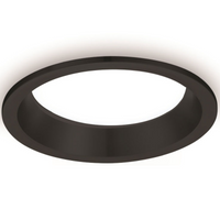 Lampa podtynkowa Sun 293103103 Elkim LED 20W 3000K metalowa IP44 czarna