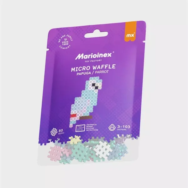 Micro Waffle 80 elementów Papuga zdjęcie 1