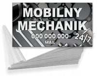 Wizytówki firmowe REKLAMOWE Foliowane 1000 szt MECHANIK MOBILNY