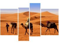 130CM 85 OBRAZ 4 ELEM PODRÓŻ PO PUSTYNI ŚCIENNY