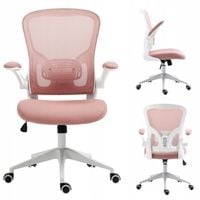 fotel obrotowy fb21-fx (w) różowy