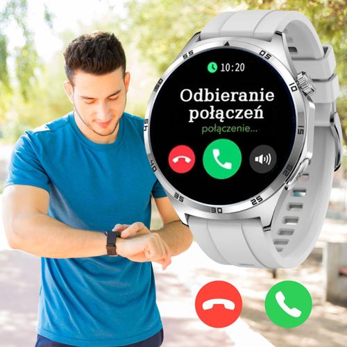SMARTWATCH męski Rubicon F38 silver/grey silicon PROF na Arena.pl