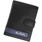 Portfel męski skórzany PIERRE CARDIN CB TILAK26 331A RFID Czarno niebieski