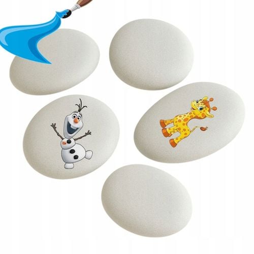 KAMIENIE DO MALOWANIA BIAŁE OWALNE 5-8CM ZESTAW 10SZT ROZWIJANIE na Arena.pl