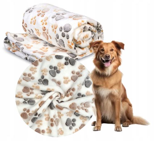 koc polarowy 70x50 cm łapy jasne na Arena.pl