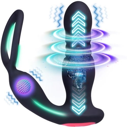 Wibrator Analny, Masażer Prostaty Posuwisty, Ruch Przód Tył, Pilot na Arena.pl