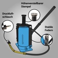 17206 Podnośnik lewarek na sprężone powietrze do warsztatu 20t