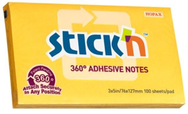 NOTES SAMOPRZYLEPNY 76/127 360ST STICK'N ŻÓŁTY zdjęcie 1