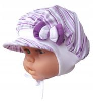 MK GOLIŃSCY Bawełniana Czapka niemowlęca letnia 44 cm