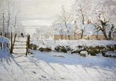 Plakat 100x70cm The Magpie, Monet Vintage do Salonu