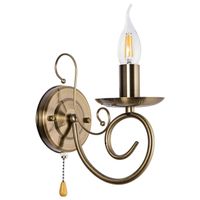 Świecznikowy kinkiet ścienny VEN K-N 1541/1 PN maria teresa patyna