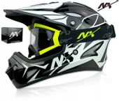 ZESTAW NX KASK + GOGLE DOWNHILL NX EXTREME r.XS |KASK ROWEROWY |900g LEKKI
