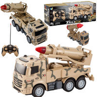Ciężarówka Pojazd Wojskowy Zdalnie Sterowany Wyrzutnia Rakietowa Dźwięk Led