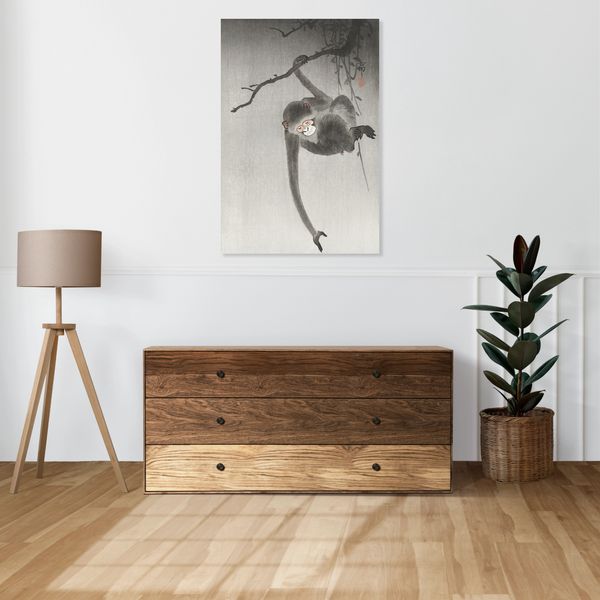 Obraz 30x50cm Monkey 2, Koson Japoński Vintage do Salonu zdjęcie 2