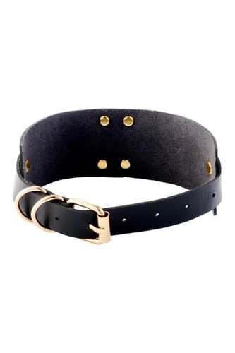 obróżka o-ring collar black/gold kinky diva na Arena.pl