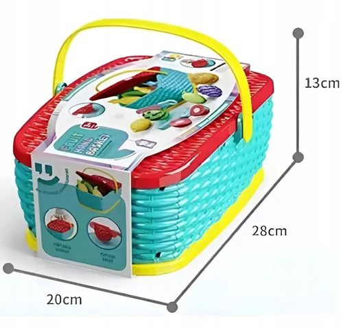 ZESTAW KOSZYK Z PRODUKTAMI OWOCE NA RZEPY DO KROJENIA SKLEP KUCHNIA na Arena.pl