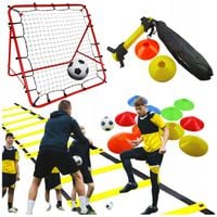MEGA ZESTAW PIŁKARSKI DRABINKA KOORDYNACYJNA PACHOŁKI TRENAŻER