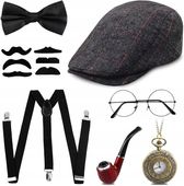 AKCESORIA MĘSKIE RETRO GANGSTER PRZEBRANIE KOSTIUM PEAKY BLINDER