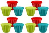 Foremki do galaretek i deserów komplet pojemników 12 szt kolorowe pojemniki