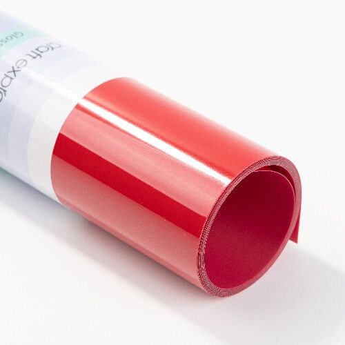 Folia flex - czerwona błyszcząca zdjęcie 5