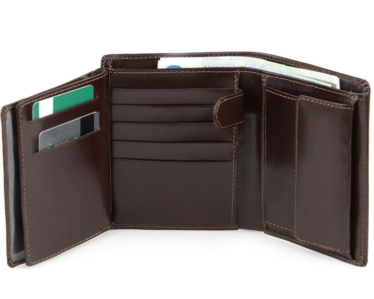 Portfel męski Rise - Stefania Brązowy zdjęcie 4