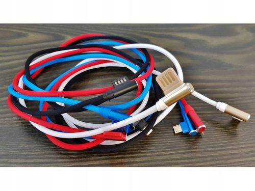 13679 kabel micro usb boczny nylon 100cm aluminium na Arena.pl
