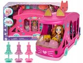 ENCHANTIMALS GLAM PARTY MOBILNE STUDIO MODY + lalka kotek Caddy Cat